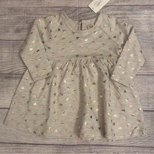 Peek heart dress size 6-12 months girls NWT